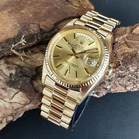 rolex day date gold 36 mm|rolex day date 36 1803.